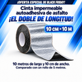 Cinta impermeable de asfalto 10CM X 10M